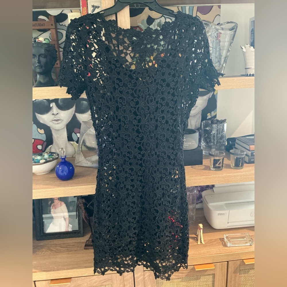 Severin vintage Black Lace Mini Dress